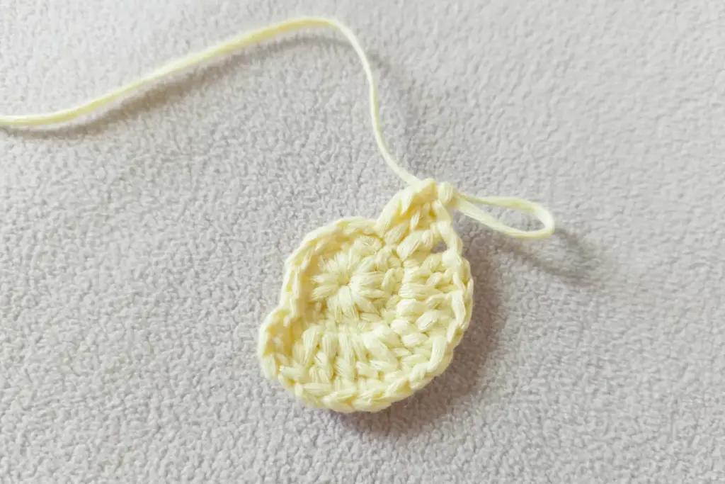 Crochet Apple Keychain