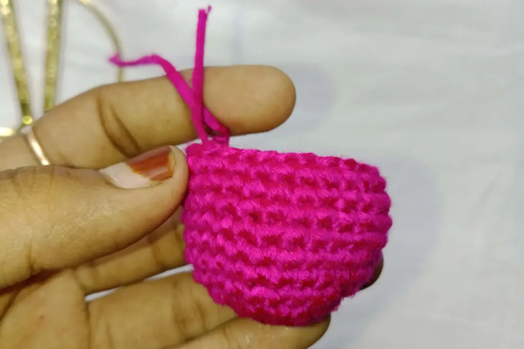 Tulip Crochet Keychain- Step by Step Guide for Beginners