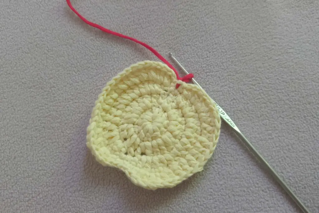 Crochet Apple Keychain