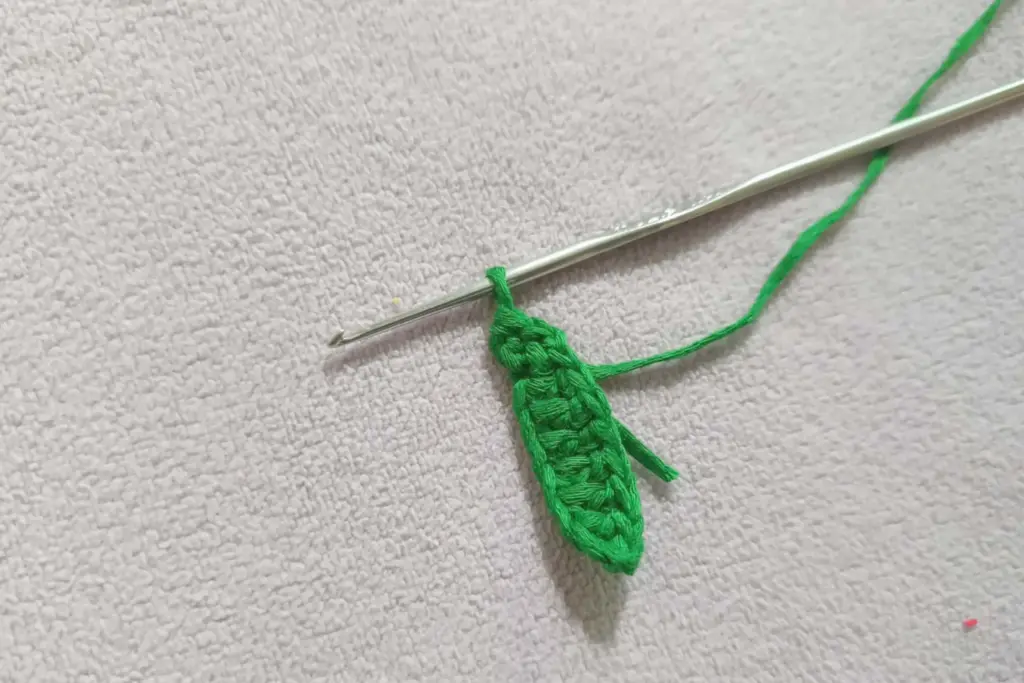 Crochet Apple Keychain
