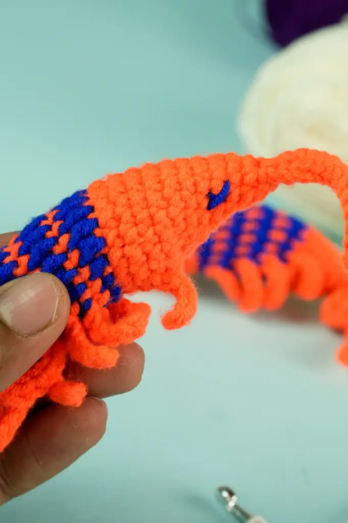 Crochet Shrimp Pair