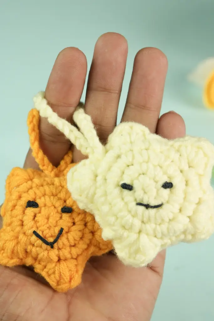 Crochet Star Keychain Tutorial for Beginners