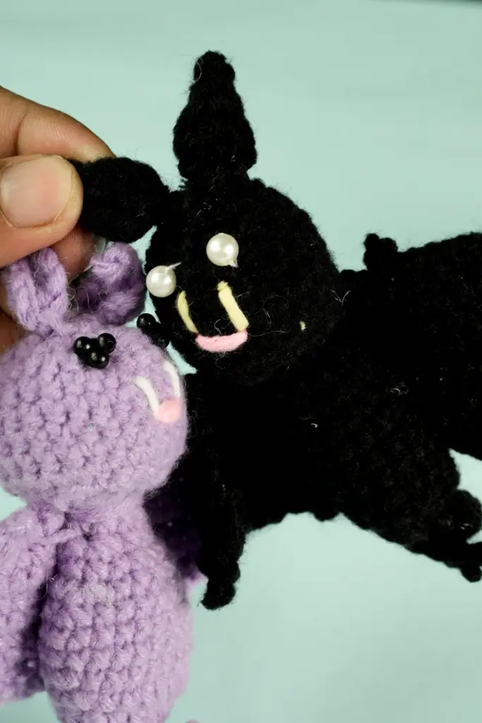 Crochet Bat Pair for Halloween Fun