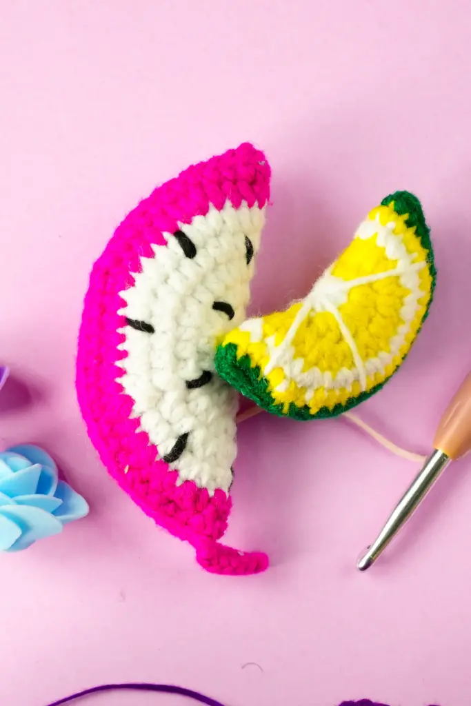 Amigurumi Watermelon Fruit Slice