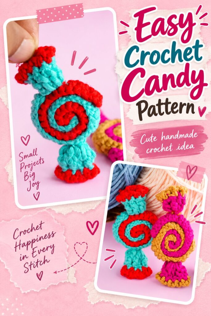 Easy Crochet Candy Pattern Easy Crochet Candy Pattern