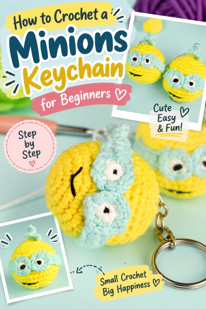 How to Crochet a Minions Keychain for Beginners How to Crochet a Minions Keychain for Beginners