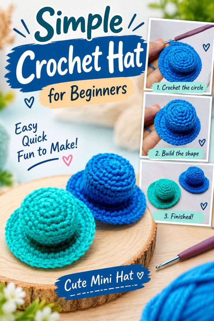 Simple Crochet Hat For Beginners