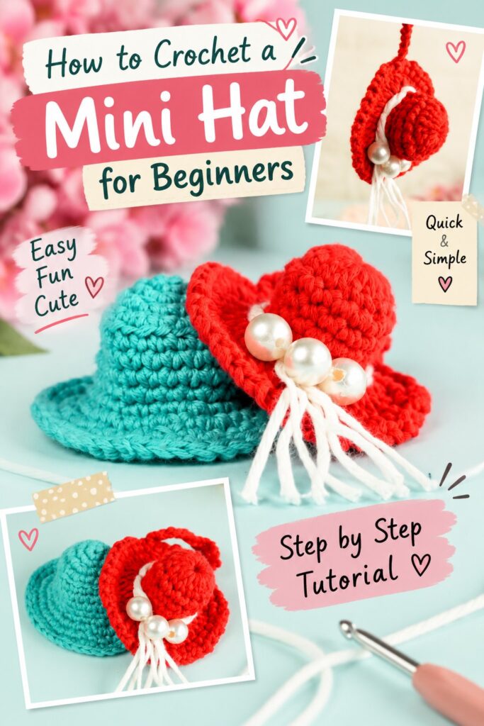 How to Crochet a Mini Hat for Beginners
