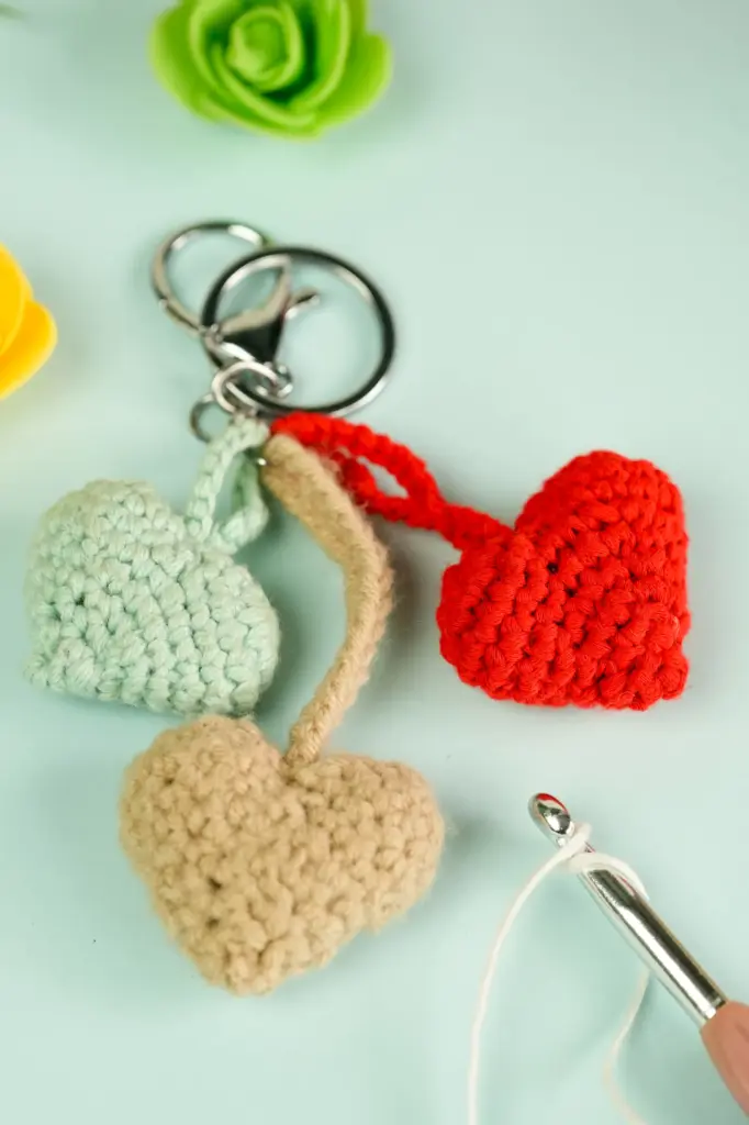 Crochet Love Keychain