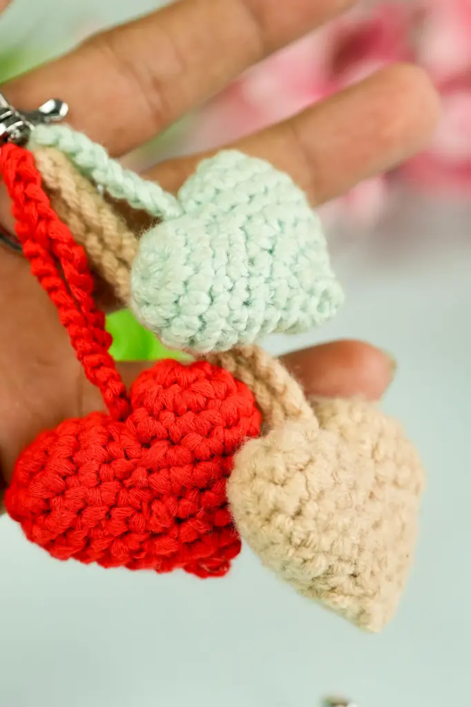 Crochet Love Keychain