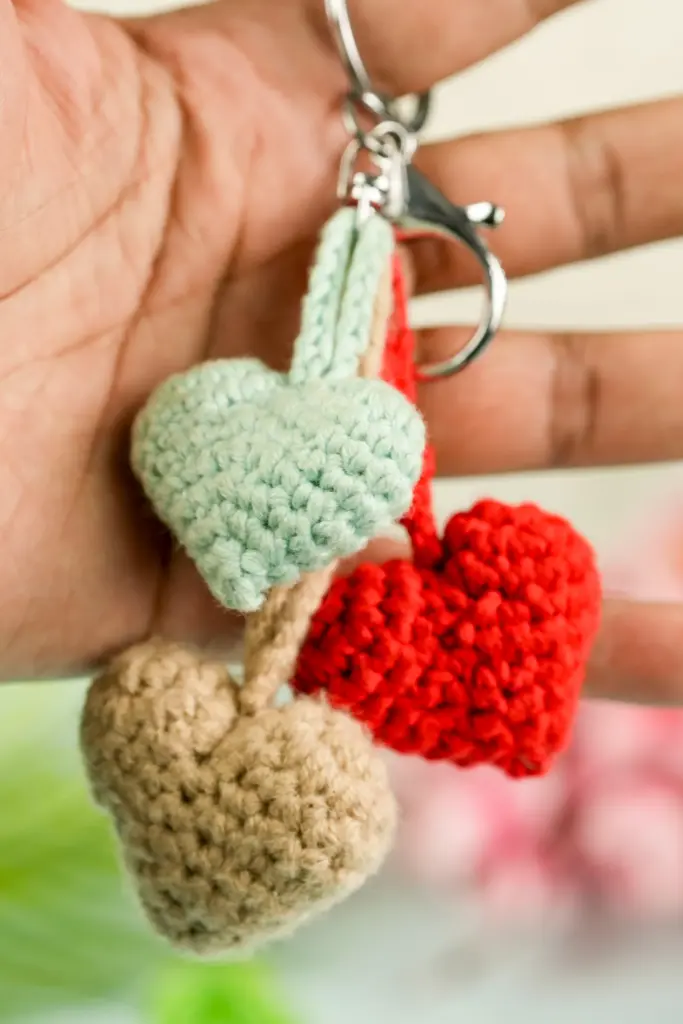 Crochet Love Keychain