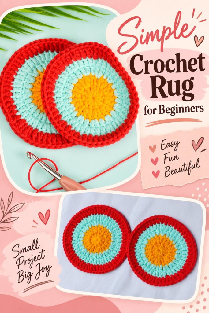 Simple Crochet Rug for Beginners