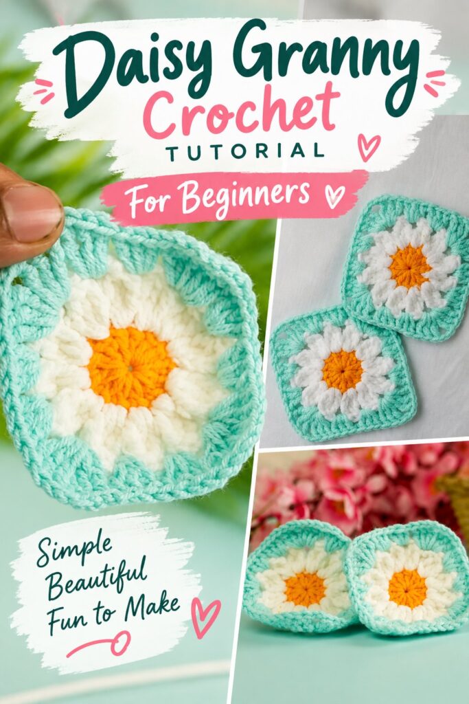 Daisy Granny Crochet Tutorial for Beginners
