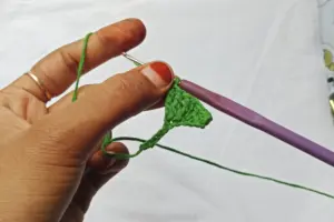 Crochet leaves