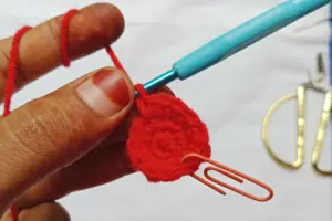 Crochet Cherry keychain