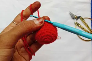 Crochet Cherry keychain