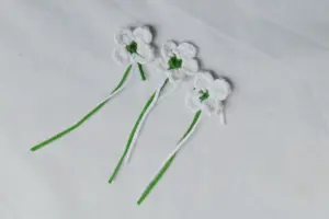 Crochet Dogwood flowers