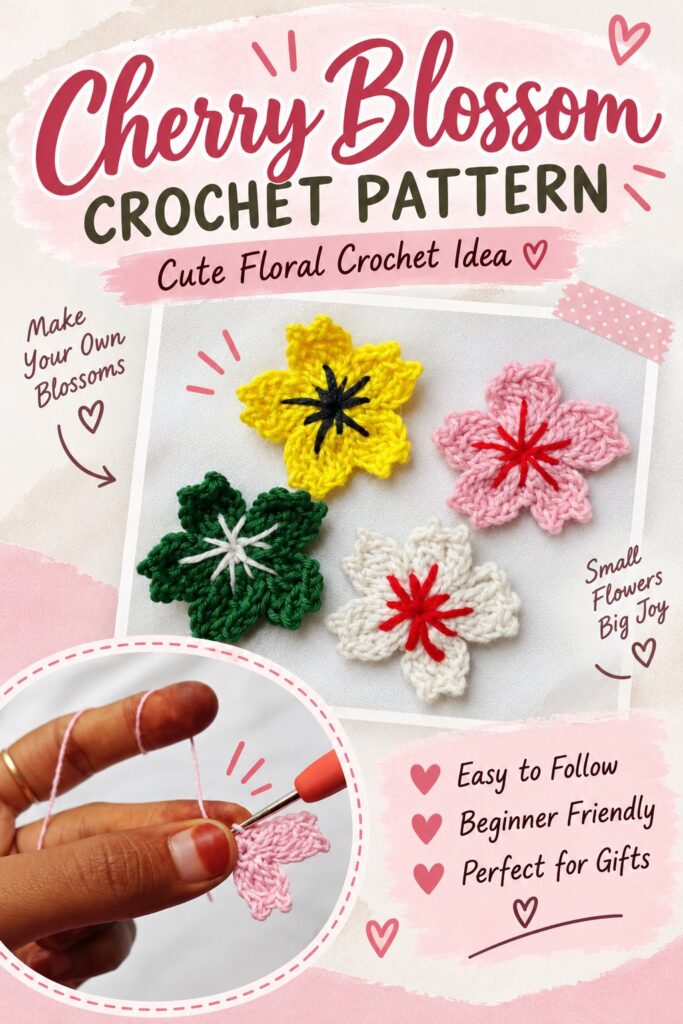 Cherry Blossom Crochet Pattern
