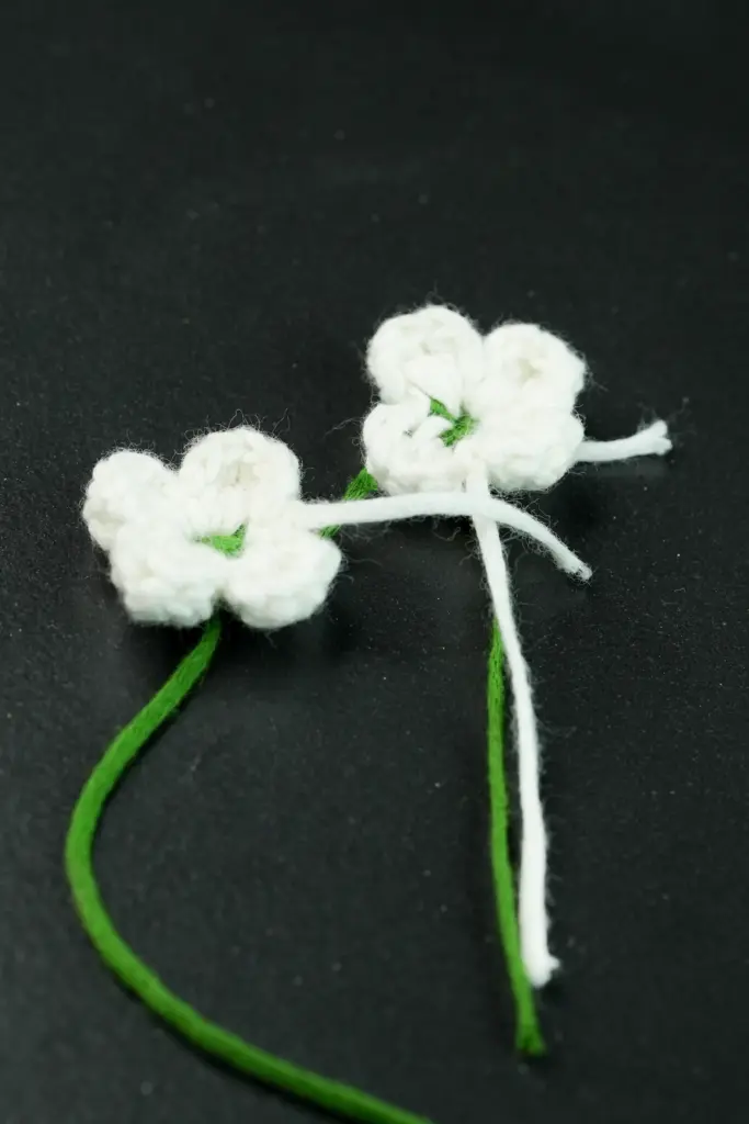 Crochet flower dogwood