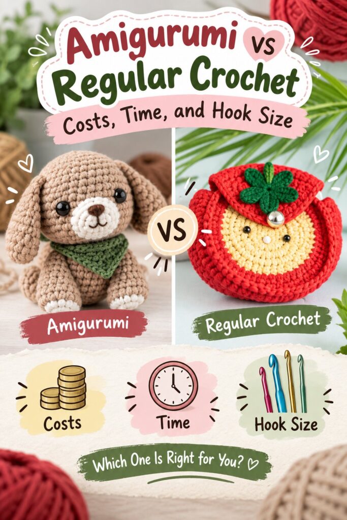 Amigurumi vs Regular Crochet: Costs, Time, and Hook Size Amigurumi vs Regular Crochet: Costs, Time, and Hook Size