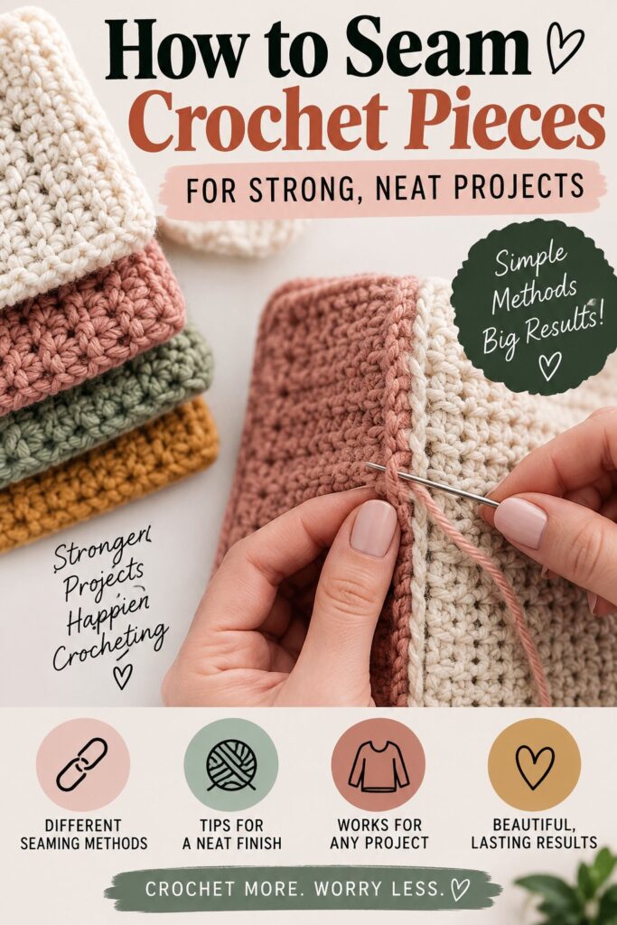 How to Seam Crochet Pieces for Strong, Neat Projects How to Seam Crochet Pieces for Strong, Neat Projects