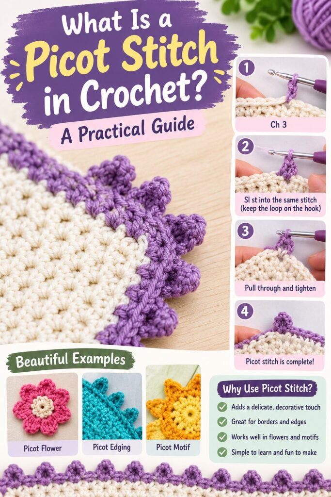 What Is a Picot Stitch in Crochet? A Practical Guide What Is a Picot Stitch in Crochet? A Practical Guide