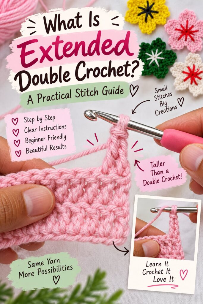 What Is Extended Double Crochet? A Practical Stitch Guide