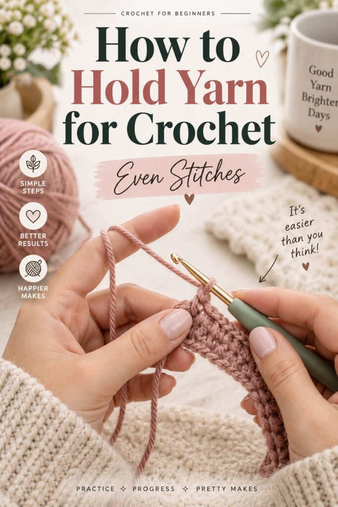 How to Hold Yarn for Crochet: Even Stitches