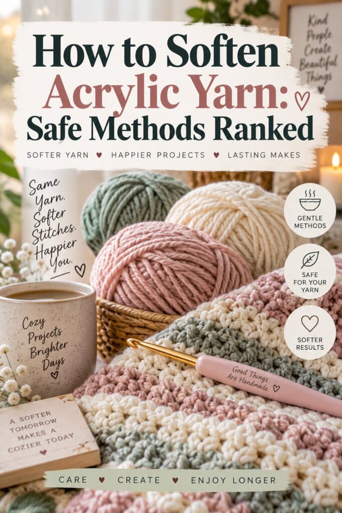 How to Soften Acrylic Yarn: Safe Methods Ranked